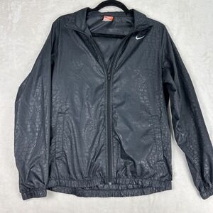 Nike the athletic dept Jacket Vintage Windbreaker Snake Print Design Size large